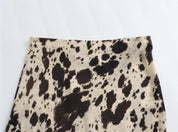 Dalmatian Print Skirt