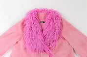 Pink Faux Fur Coat