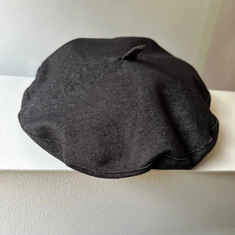 The Liora Hat – Linen Beret