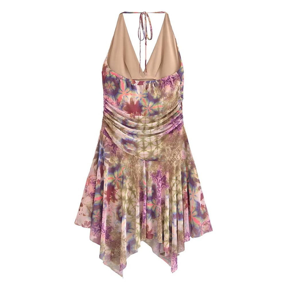 DIAN Floral Strapless Dress
