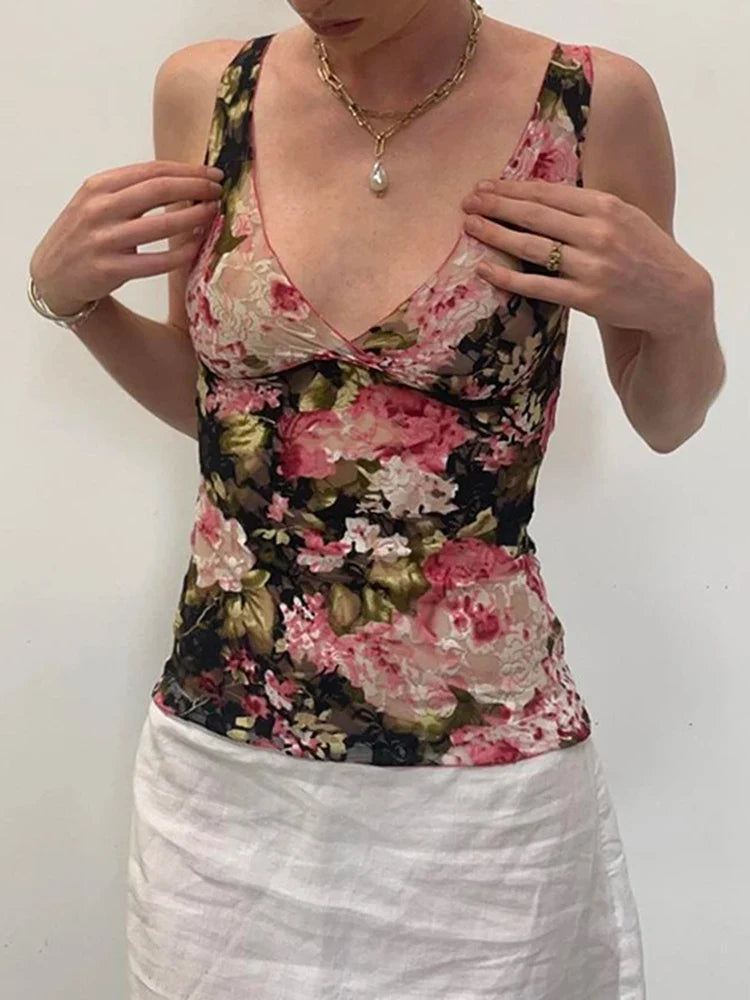 TT Floral Tank