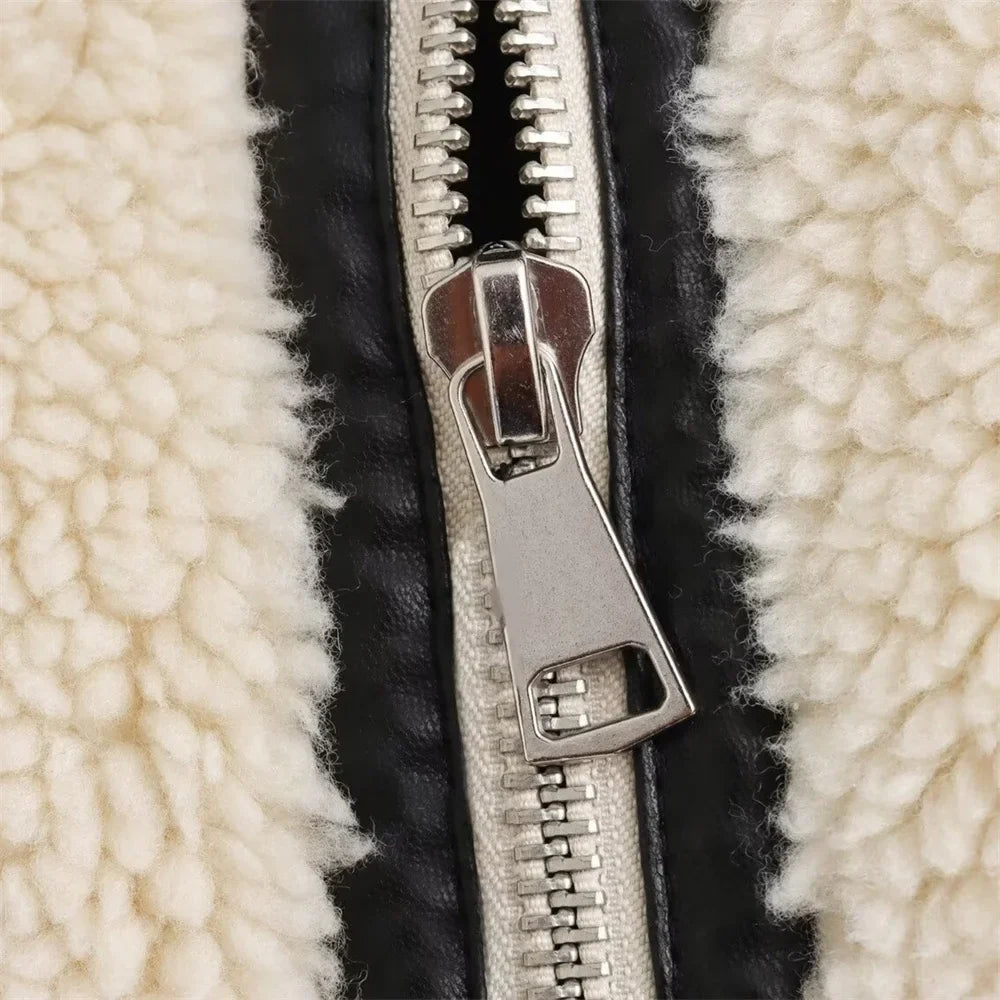 White Faux Shearling Coat