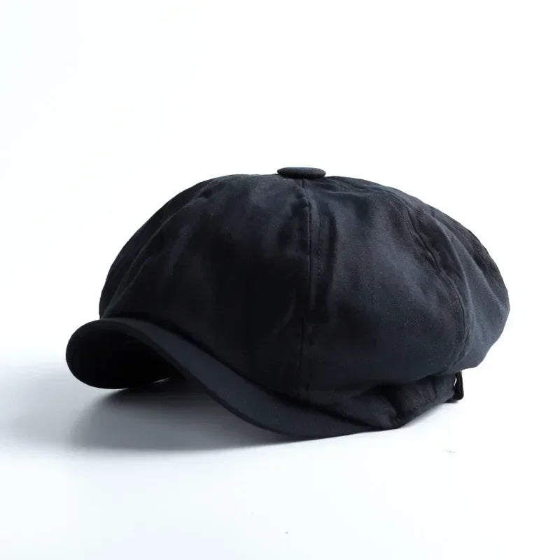 Vintage Octagonal Newsboy Cap
