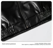 DID Classic Black Leather Jacket