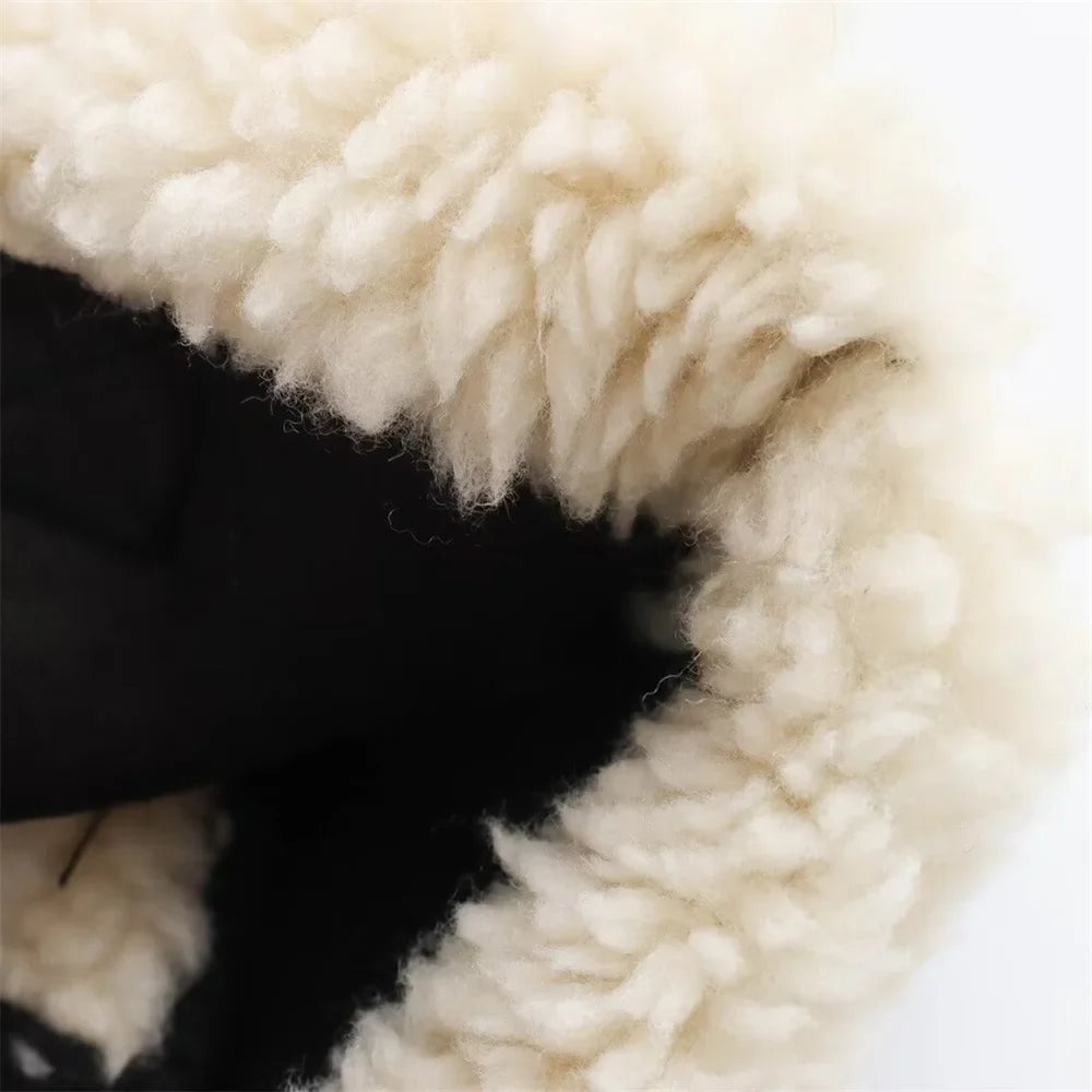 White Faux Shearling Coat