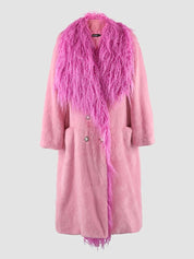 Pink Faux Fur Coat