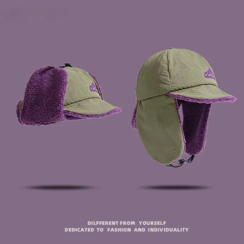 Fleece Bomber Hat with Ear Flaps