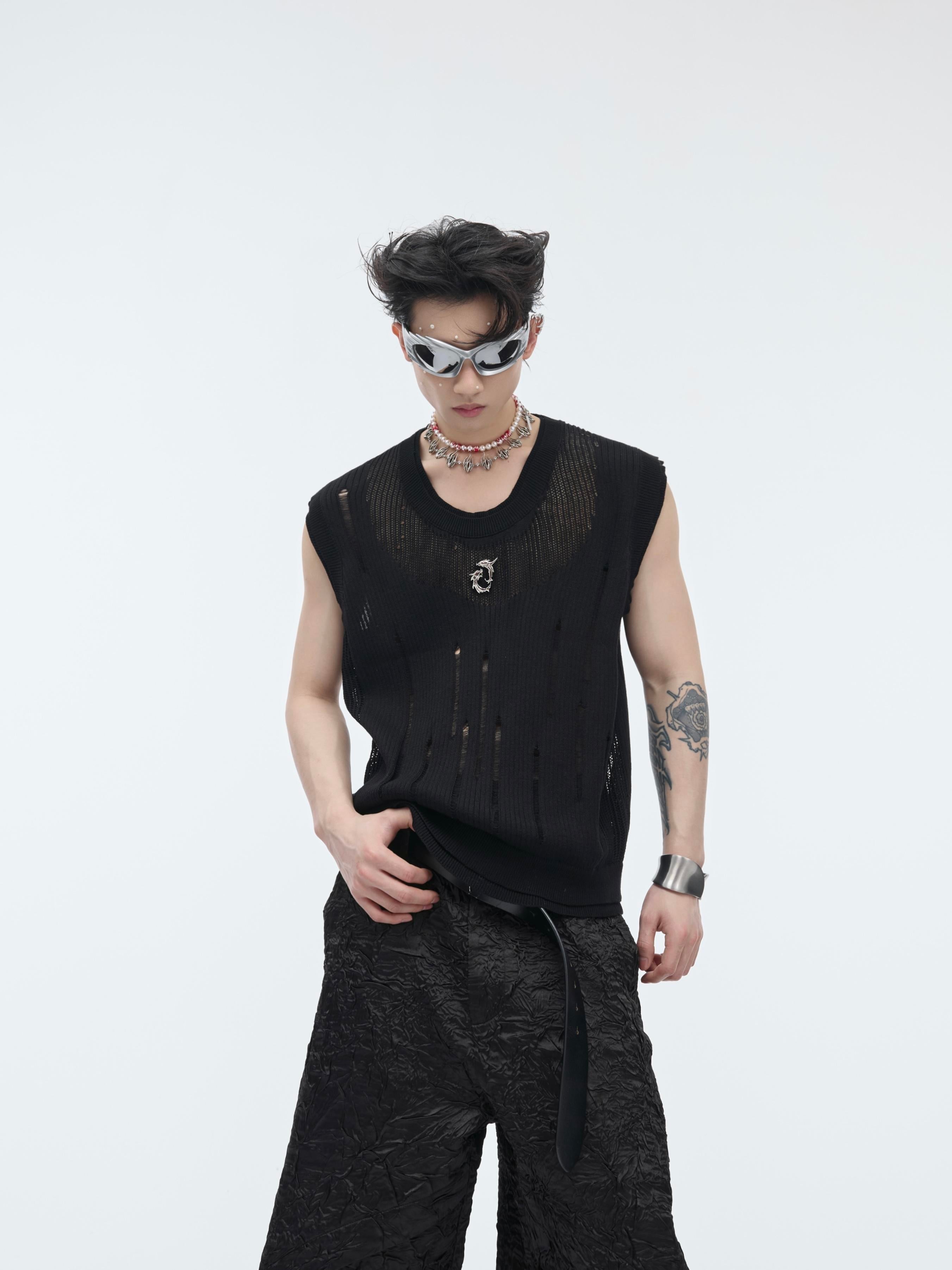 NOMADIC Torn Buckle Mesh Tank