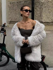 AFRICA Fur Coat - festival fashion | Nomadic Enigma