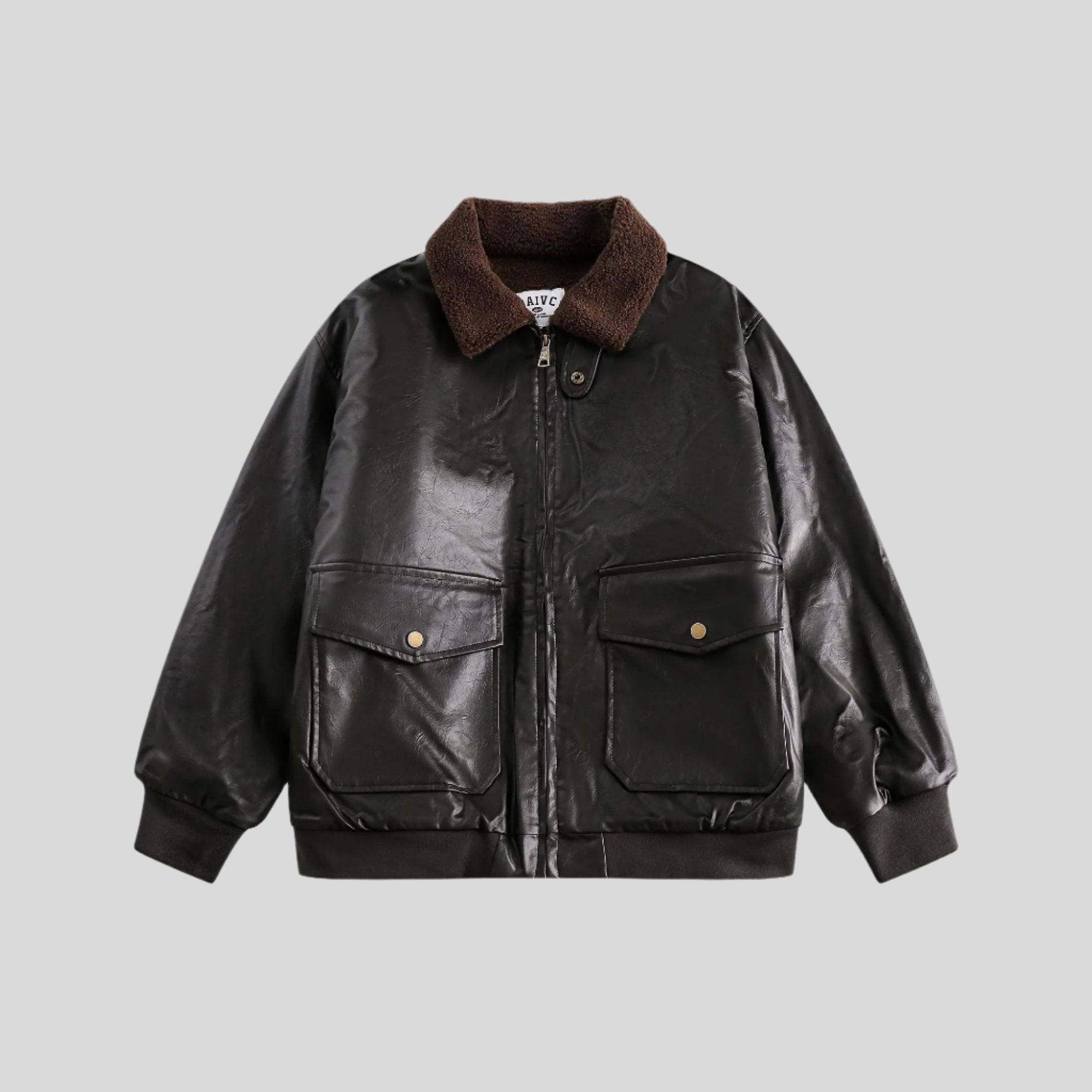 JUKO Leather Jacket with Fur