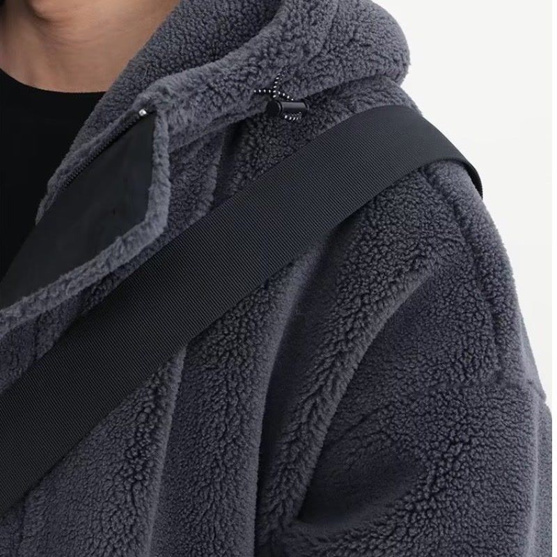 Dark Grey Wool Festival Coat