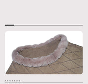 Fur-Trim Poncho