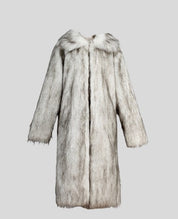 FIFI Multicolor Long Fur Coat