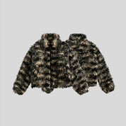AMM Short Patchwork Fur Coat - festival fashion | Nomadic Enigma