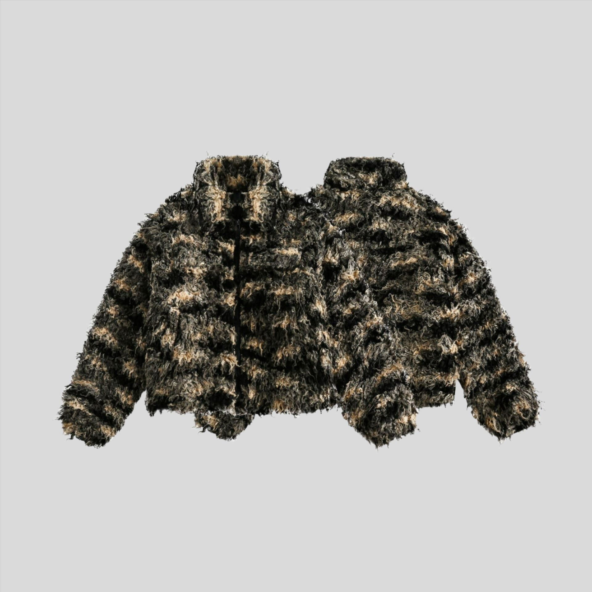 AMM Short Patchwork Fur Coat - festival fashion | Nomadic Enigma