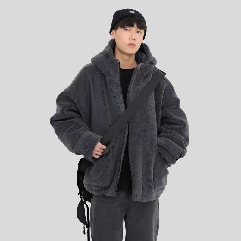 Dark Grey Wool Festival Coat