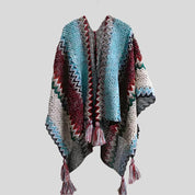 CON Hand-Knit Wool Poncho