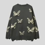 FLY Butterfly-Embroidered Knit