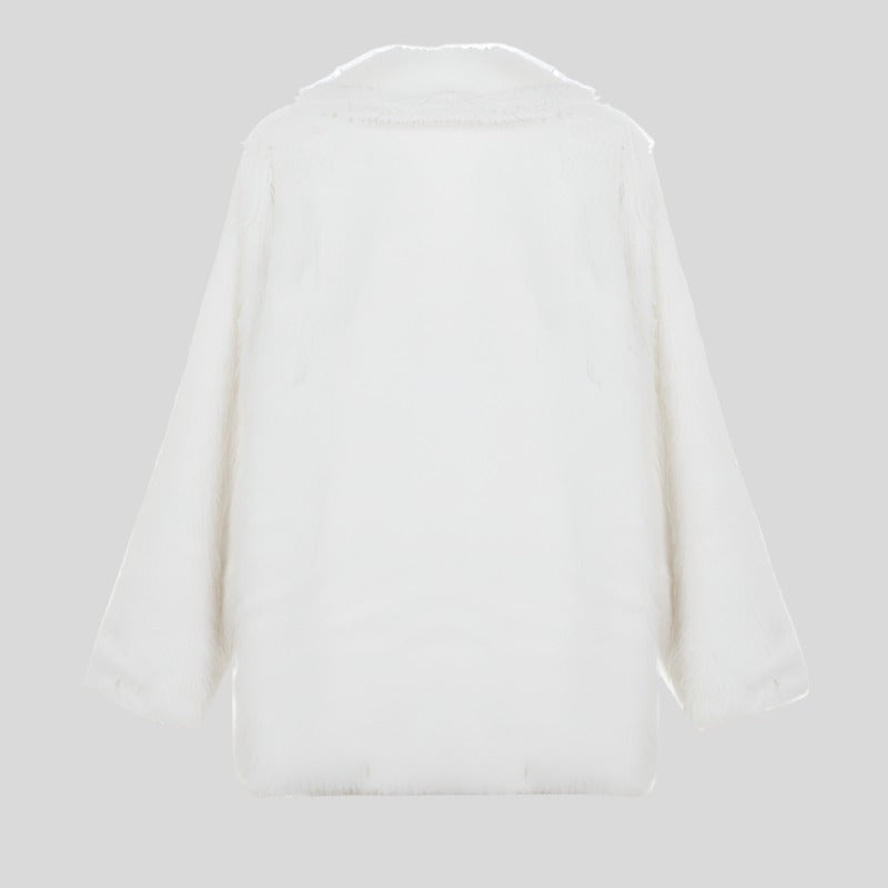 TEMPO White Fur Coat