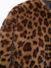 MOM Leopard Fur Coat