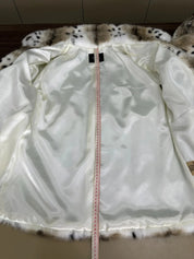 J Leopard Fur Jacket