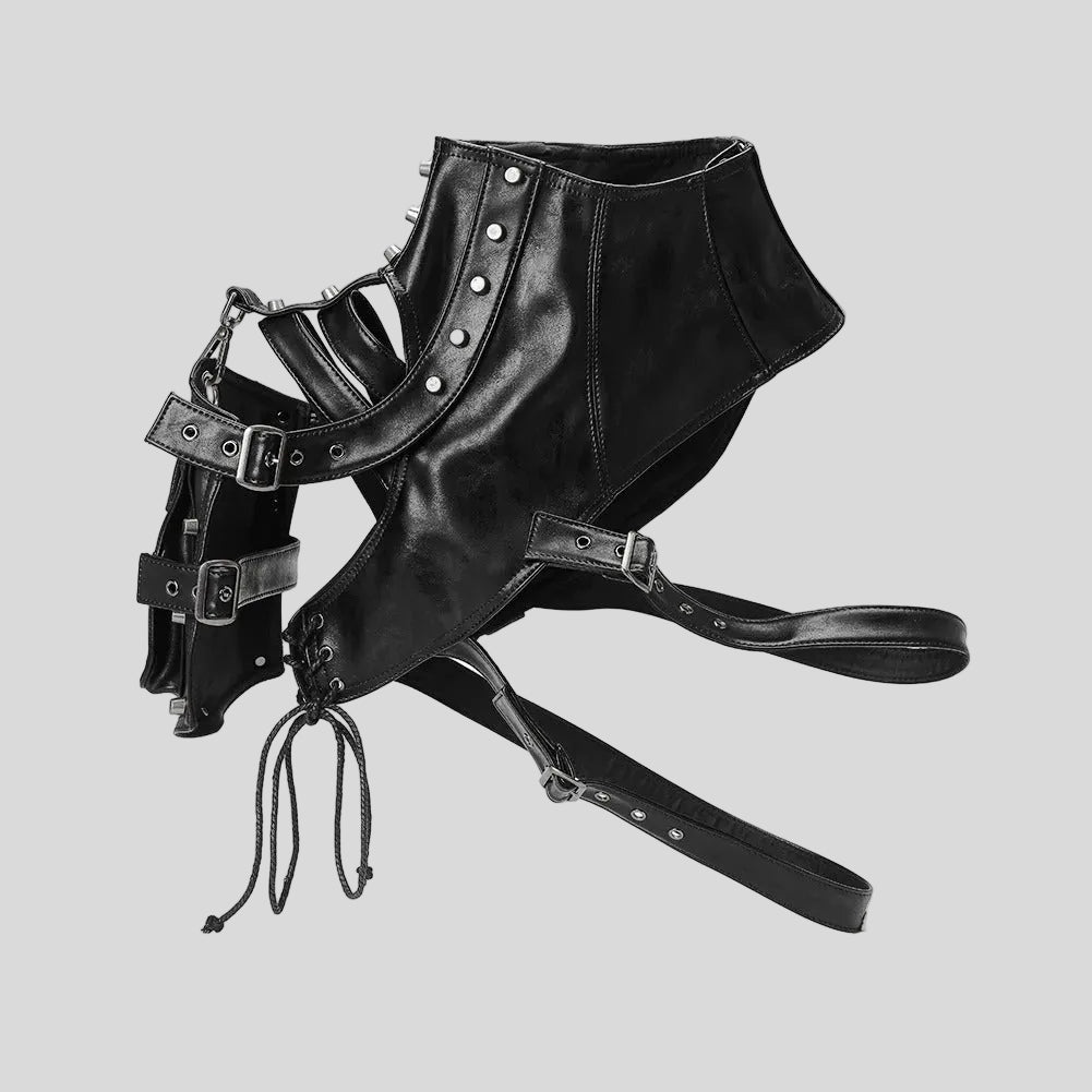 Black leather strap